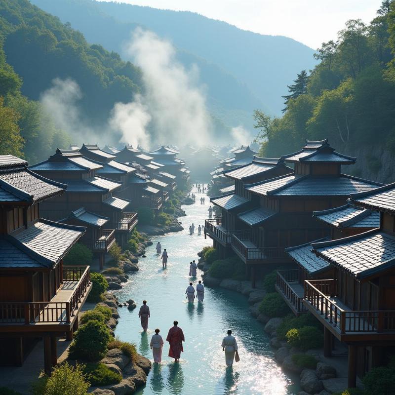 Những địa điểm Onsen nổi tiếng ở Nhật Bản mà du khách nên trải nghiệm, vẻ đẹp độc đáo của các khu nghỉ dưỡng suối nước nóng